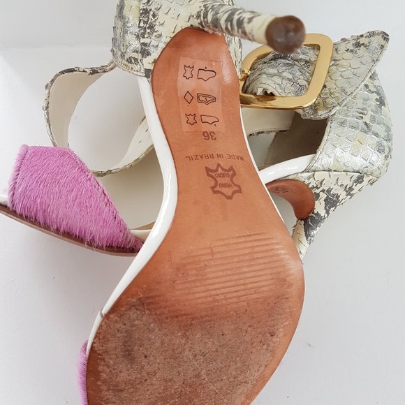 MODA IN PELLE Pink/Animal Skin High Heel Shoes - Picture 5 of 5